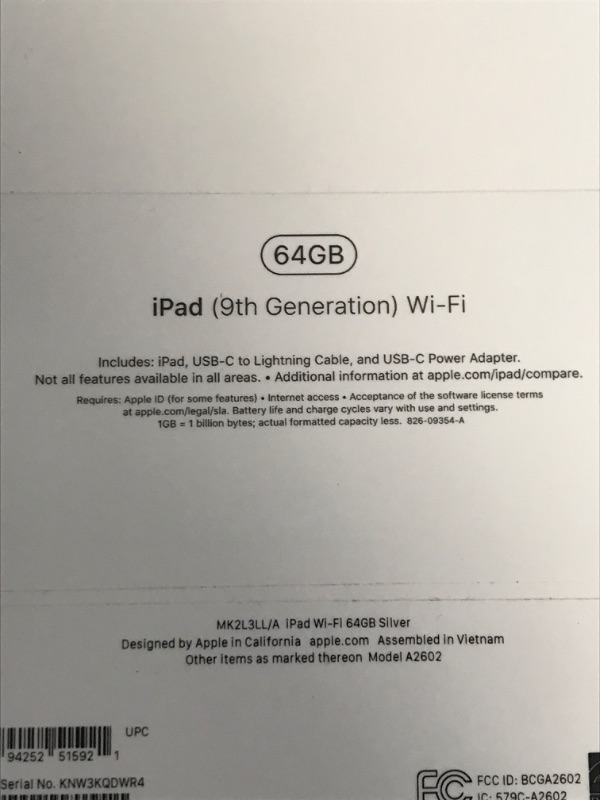 Photo 4 of Apple iPad 10.2-inch Wi-Fi 64GB (2021, 9th Generation) - Silver
