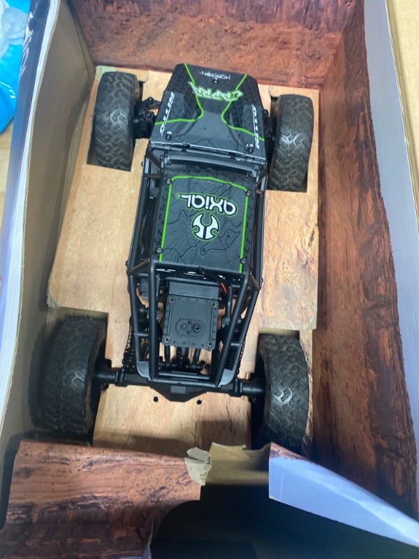 Photo 2 of Axial RC Crawler 1/18 UTB18 Capra 4 Wheel Drive Unlimited Trail Buggy RTR (Battery and Charger Included) Black, AXI01002T1 Black/Green