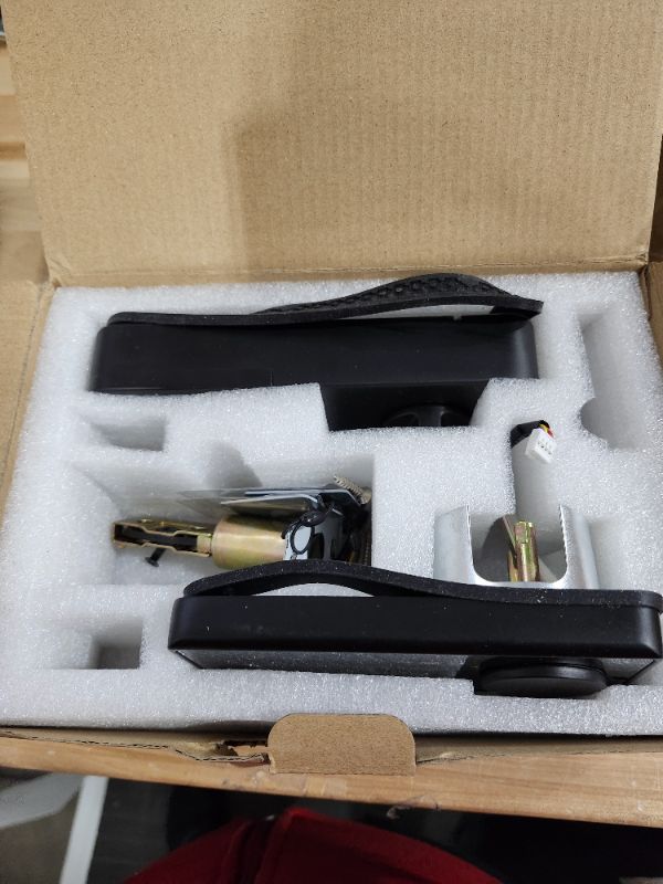 Photo 1 of Keyless Entry Door Lock with Keypad - Fingerprint Door Lock - Smart Locks for Front Door - Electronic Keypad Smart Deadbolt Lock - Biometric Smart Digital Door Lock with Code -Auto Lock Black