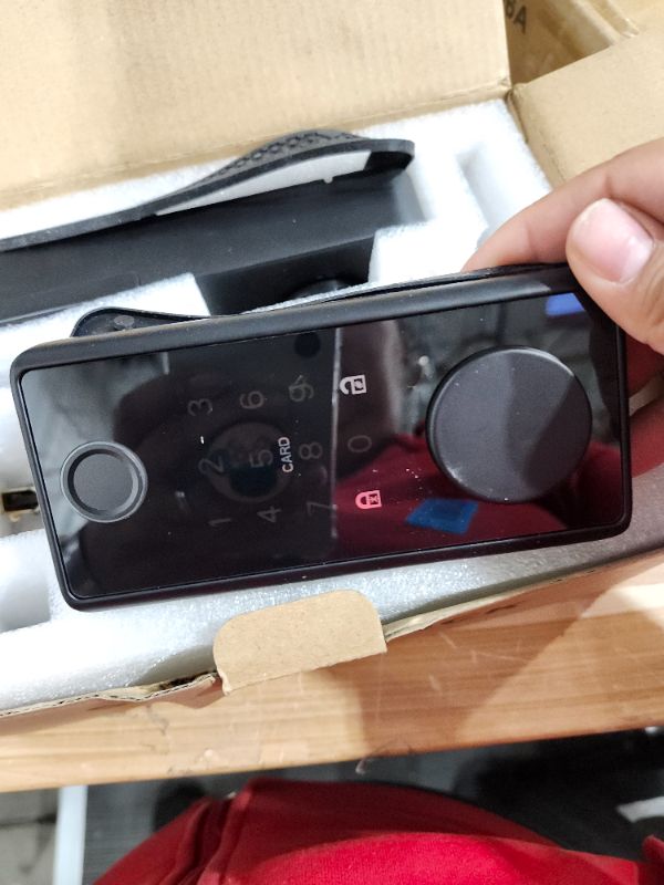 Photo 1 of Keyless Entry Door Lock with Keypad - Fingerprint Door Lock - Smart Locks for Front Door - Electronic Keypad Smart Deadbolt Lock - Biometric Smart Digital Door Lock with Code -Auto Lock Black