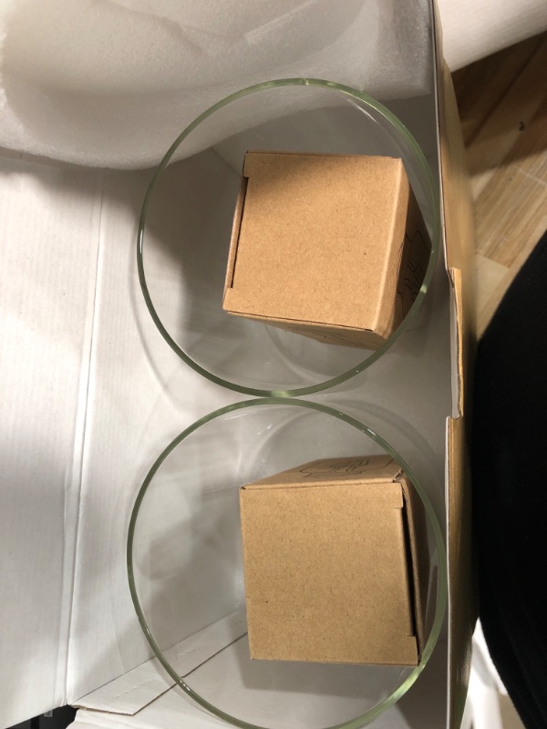 Photo 1 of Industrial Gold Table Lamps Set - 3 Way Dimmable Touch Desk Lamps Set of 2 with USB C+A Ports, Nightstand Lamp with Glass Shade,Bedside Lamps for Night Stands, Bedroom, Living Room, LED Bulb Included A-Clear