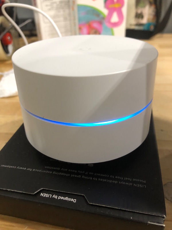 Photo 2 of Google Wifi - AC1200 - Mesh WiFi System - Wifi Router - 1500 Sq Ft Coverage - 1 pack One Pack