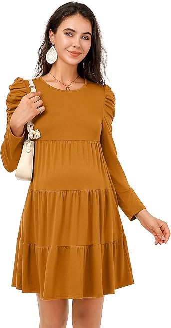 Photo 1 of funjuly maternity dress brown xl 