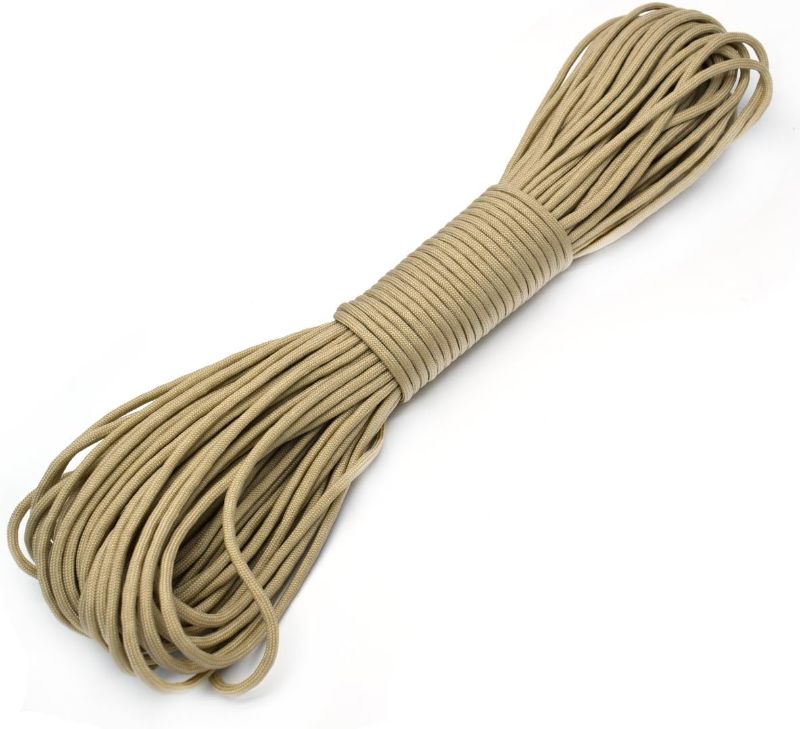 Photo 1 of 100ft Type III 7 Strand Core Paracord 550 Parachute (69# Apricot)
