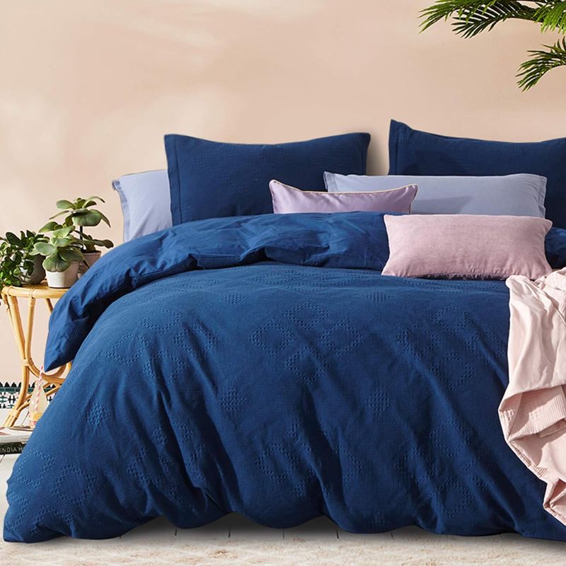 Photo 1 of **NOT EXACT SAME AS STOCK PHOTO** gemarwel duvet cover set carina 104x90 blue