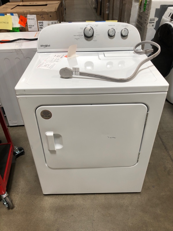 Photo 2 of Whirlpool 7-cu ft Electric Dryer (White)
