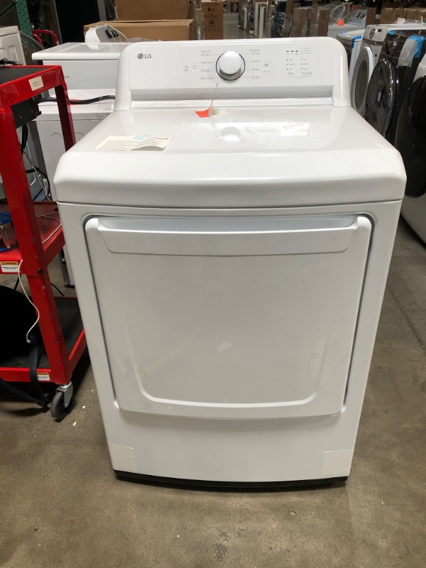 Photo 1 of LG 7.3-cu ft Electric Dryer (White) ENERGY STAR
