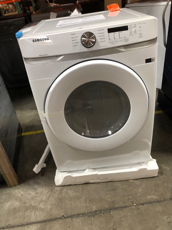 Photo 2 of Samsung 7.5-cu ft Stackable Electric Dryer (White)
