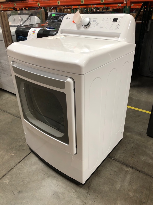 Photo 3 of LG 7.3-cu ft Electric Dryer (White) ENERGY STAR
