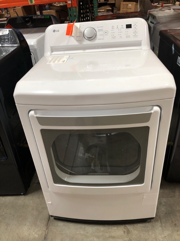 Photo 2 of LG 7.3-cu ft Electric Dryer (White) ENERGY STAR
