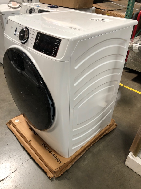 Photo 3 of GE 7.8-cu ft Stackable Smart Electric Dryer (White) ENERGY STAR
