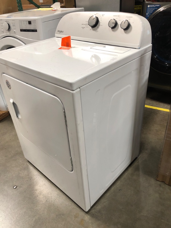 Photo 3 of Whirlpool 7-cu ft Electric Dryer (White)
