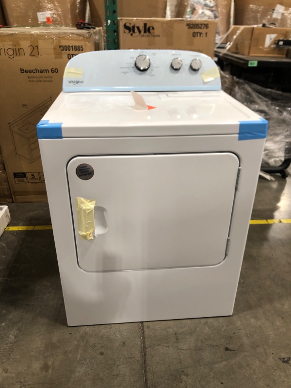 Photo 2 of Whirlpool 7-cu ft Electric Dryer (White)
