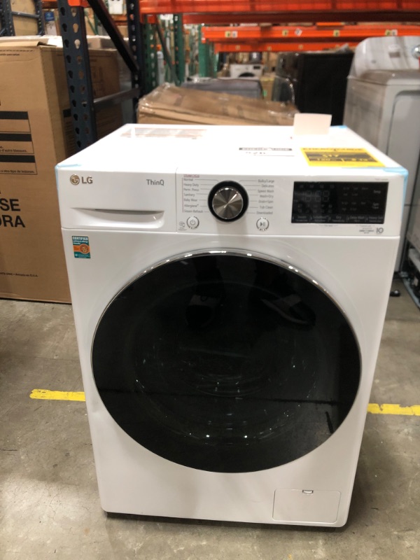 Photo 2 of LG 2.4-cu ft Capacity White Ventless All-in-One Washer/Dryer Combo
