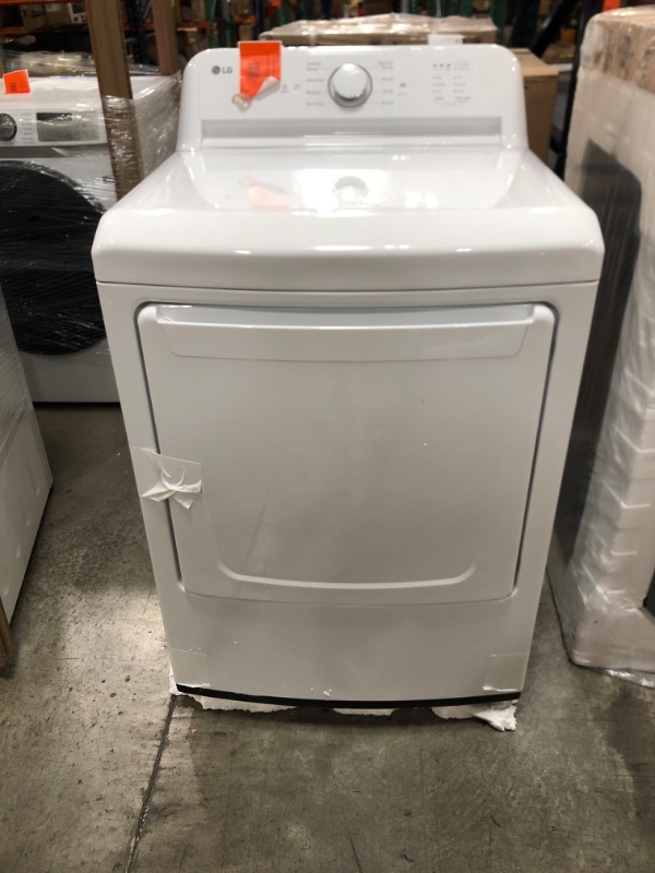 Photo 2 of LG 7.3-cu ft Electric Dryer (White) ENERGY STAR
