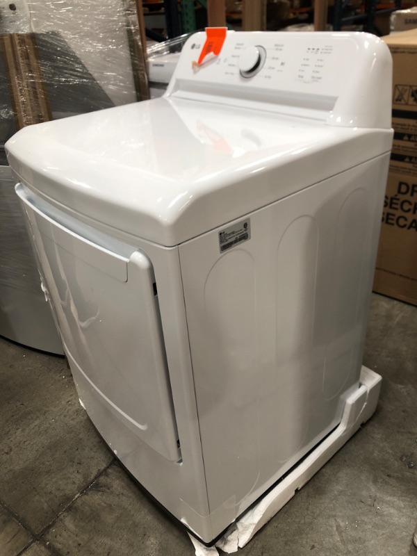 Photo 3 of LG 7.3-cu ft Electric Dryer (White) ENERGY STAR
