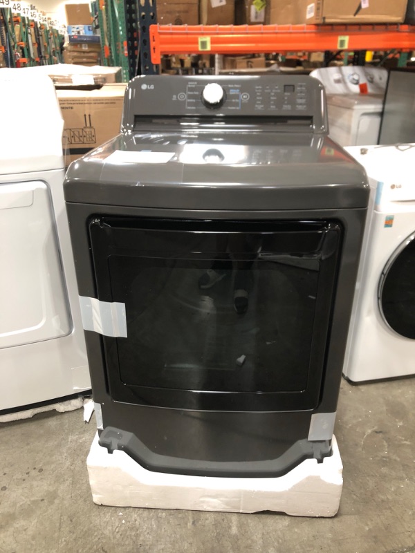 Photo 2 of LG 7.3-cu ft Electric Dryer (Matte Black) ENERGY STAR
