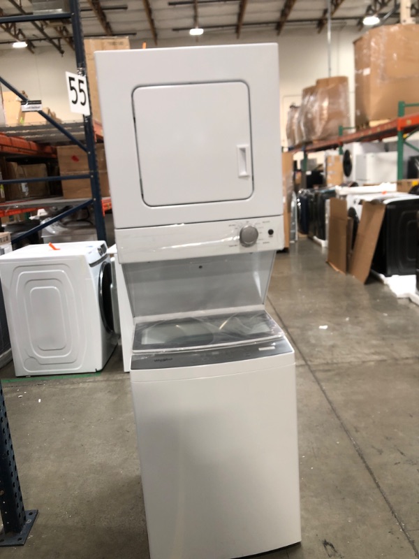 Photo 2 of Whirlpool Electric Stacked Laundry Center with 1.6-cu ft Washer and 3.4-cu ft Dryer
