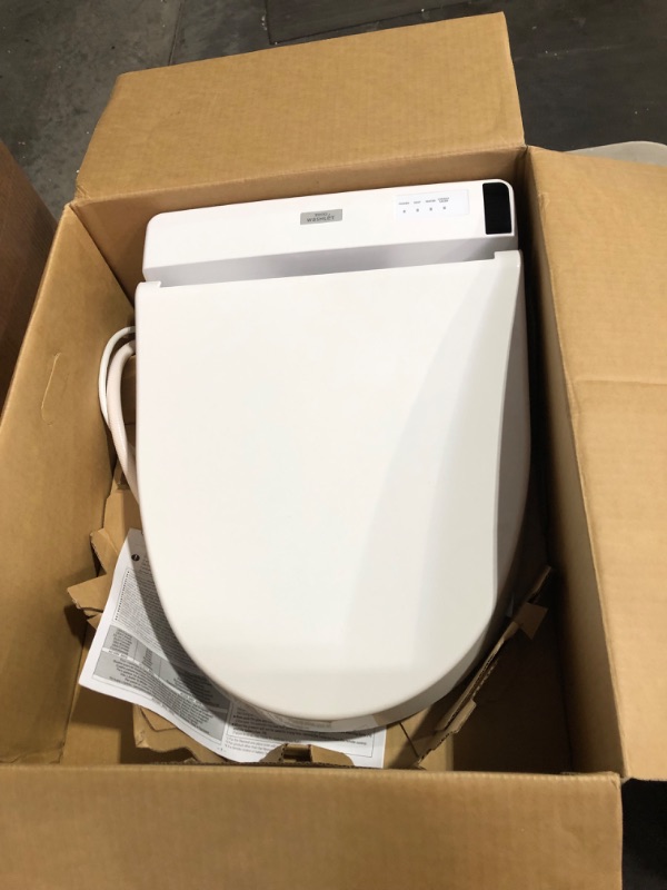 Photo 5 of ***USED - LIKELY MISSING PARTS - UNABLE TO VERIFY FUNCTIONALITY***
TOTO SW2043R#01 C200 Electronic Bidet Toilet Cleansing Water, Heated Seat, Deodorizer, Warm Air Dryer, and PREMIST, Round, Cotton White Cotton White Round Cleansing Water