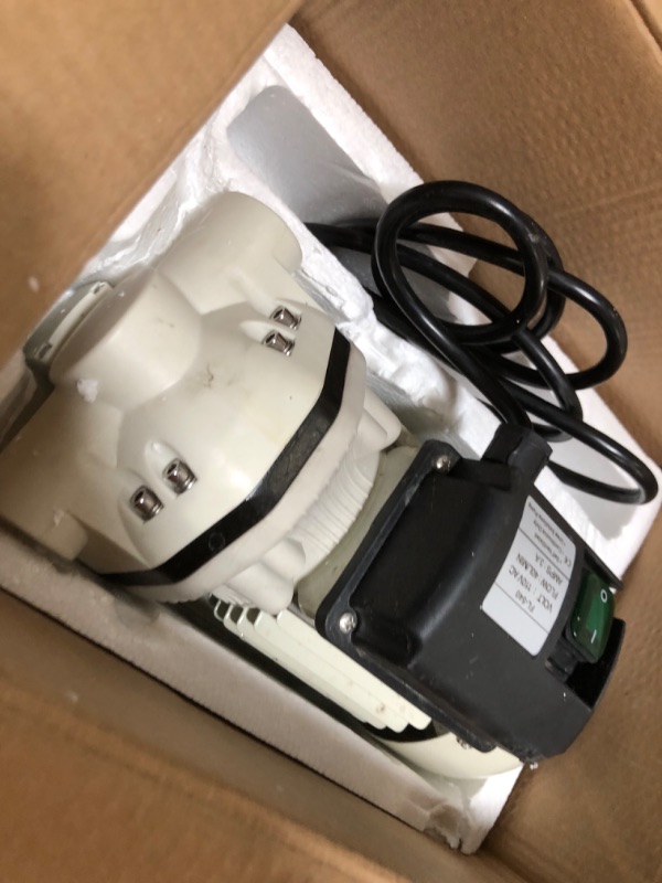 Photo 3 of **MISSING THE SMALL ACCESSORIES**  Diaphragm Irrigation Self priming Electric water pump;Large flow pump 10.6 GPM, 115VAC, 23PSI, 14.3lb, Lift 11m, Power 350W (Pump-540B), White, (Pump-540)