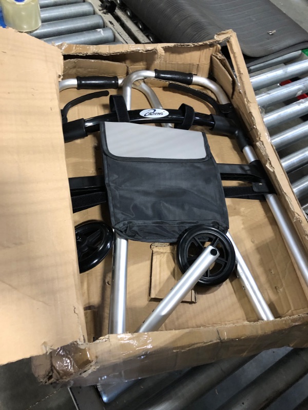 Photo 1 of Drive Medical 10210-1 Deluxe 2-Button Folding Walker with Wheels
