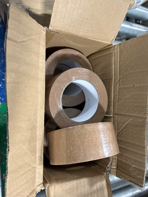 Lichamp Brown Packing Tape, Kraft Paper Tape Brown Gummed Tape For 