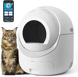 Photo 1 of ***FOR PARTS ONLY***

Self-Cleaning Litter Box, Automatic Litter Box Self Cleaning for Multi Cat, 60L Smart Litter Box with Mat & Liner, APP Control Odor Removal 1-Year 