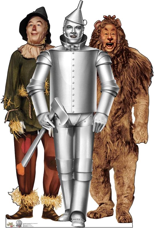 Photo 1 of "Tin Man, Cowardly Lion and Scarecrow - WofOz 75 yrs" Cardboard Standup
