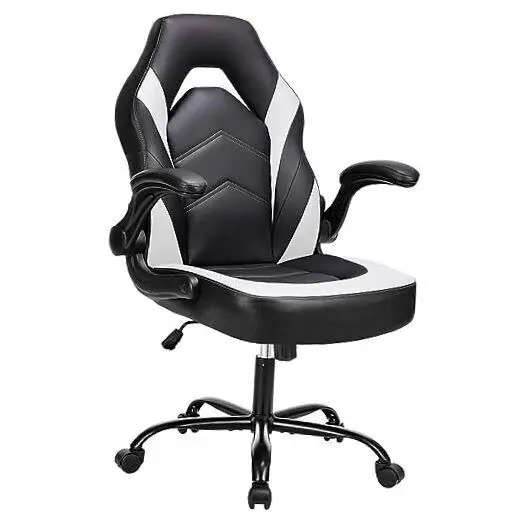 Photo 1 of Ergonomic Computer Gaming Chair - Video Gamer With Pu Black & White
