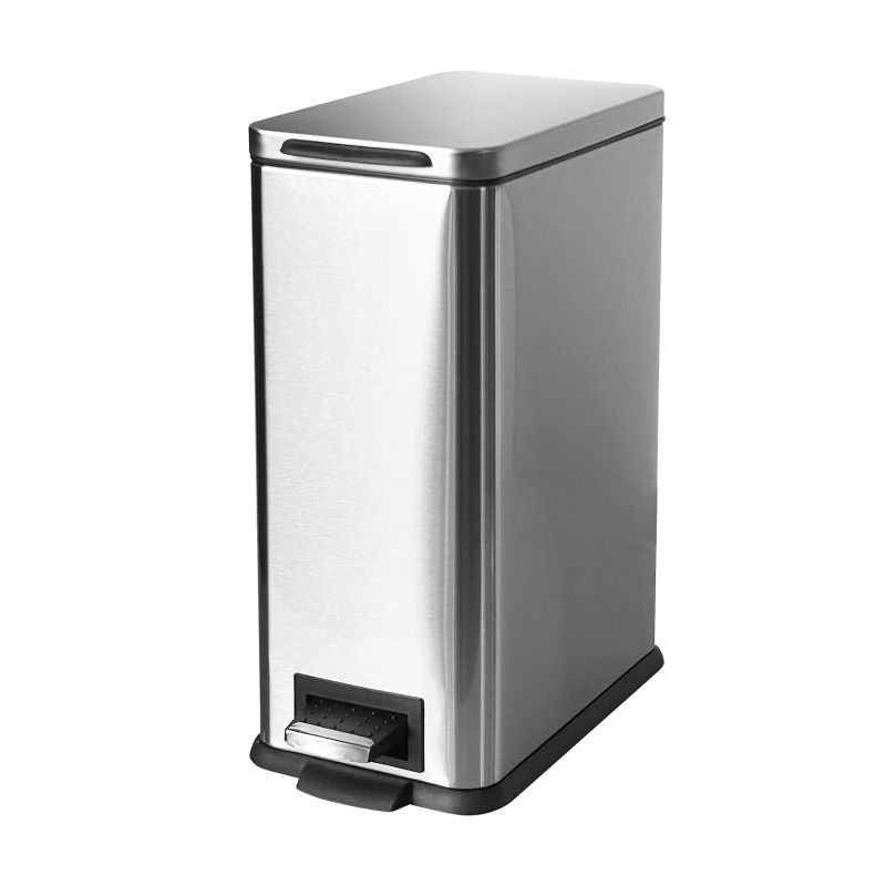 Photo 1 of ** STOCK IMAGE OF SIMILAR PRODUCT**

Bathroom Bin 10L/2.6 Gallon, Kitchen Bins Small Trash Can with Soft Close Lid,Slim Pedal Bin with Removable Inner Bucket for Home,Bathroom,Kitchen,Bedroom,and Office(Silver)