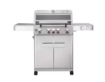 Photo 1 of [FOR PARTS, READ NOTES] NONREFUNDABLE
Monument Mesa Stainless Steel 5-Burner Liquid Propane Infrared Gas Grill with 1 Side Burner
