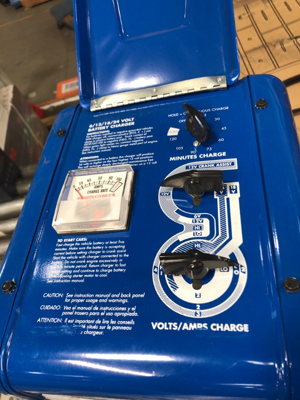 Photo 5 of **SEE NOTES** Associated Equipments 6002B 6/12/18/24V 100/80/50/40 Amp 400 Amp Charger Cranking Assist with Wheels