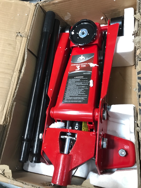 Photo 1 of Jack Boss Floor Jack 3 Ton Capacity Fast Lift Service Jack Steel Heavy Duty Hydraulic Car Jack