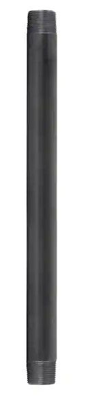 Photo 1 of 1 in. x 16 in. Black Steel Sch. 40 Cut Pipe (PACK OF 3)
