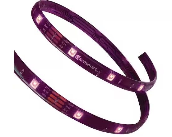 Photo 1 of 16.4 ft. RGB Color Changing Dimmable USB Powered LED Strip Light with Remote Control
