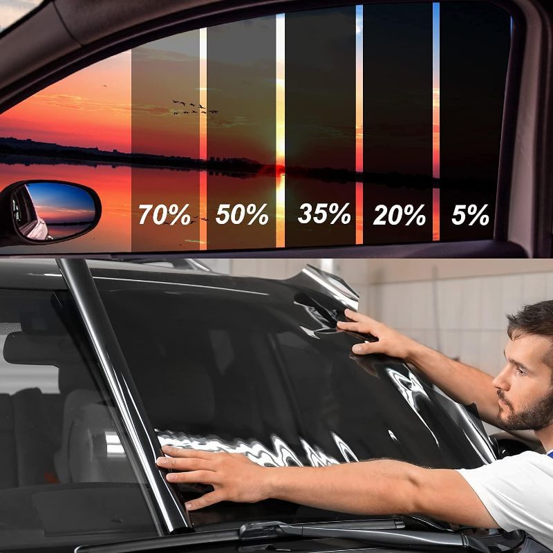 Photo 1 of (READ FULL POST) TOYOCO Window Tint Film for Cars, Car Window Tint Window Privacy Film, Car Shade Front Windshield, Heat & UV Block and Scratch Resistant, Blackout Window Film Auto Car Windshield Sun Shade Roll 20%vlt 24in x 15ft
