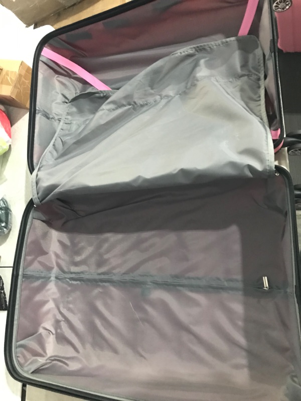 Photo 12 of ***MINOR DAMAGE TO MIDDLE SIZE ZIPPER*PICTURED*MINOR SCUFFS ON ALL***
Travelhouse Luggage Sets 3 Piece Suitcase Set, PP Hardshell Suitcase with Spinner Wheels, Lightweight Carry On Luggage with TSA Lock for Women Pink