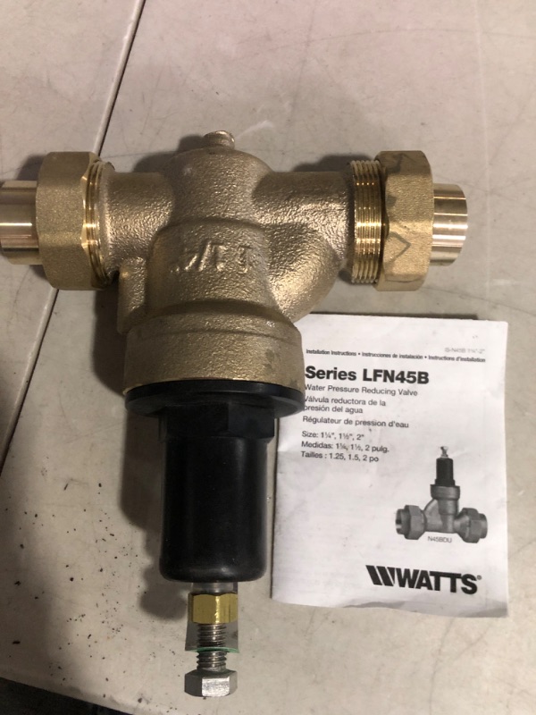 Photo 4 of (please see all images) Watts Watts 0009801 1 1/4" Copper Silicon Water Pressure Reducing Valve