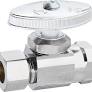 Photo 1 of 1/2 in. Compression Inlet x 1/2 in. Compression Outlet Multi-Turn Straight Valve