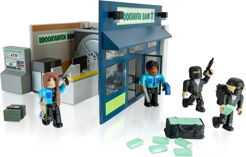 Photo 1 of Roblox Action Collection - Brookhaven: Outlaw and Order Deluxe Playset [Includes Exclusive Virtual Item]Figure and Accessories

