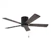 Photo 1 of 
Hampton Bay
Grantway 48 in. Indoor/Covered Outdoor Matte Black Flush Mount Ceiling Fan with Pull Chain Included