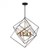 Photo 1 of 
Artika
Harmonium 4-Watt 4-Light Black and Gold Modern Sputnik Cage Pendant Chandelier Light Fixture for Dining Room or Kitchen