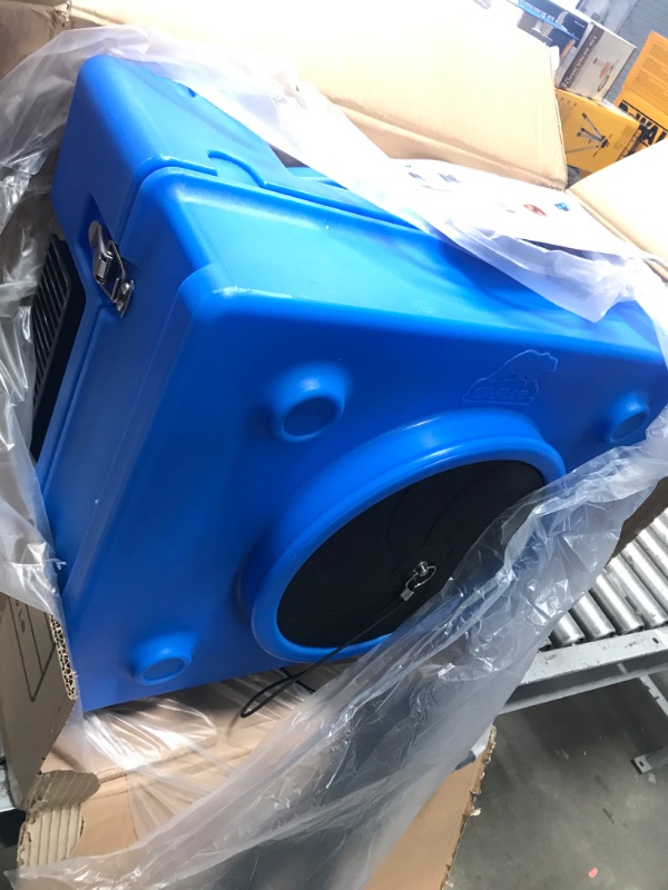 Photo 2 of B-Air 1/3 HP 2.5 Amp HEPA Air Scrubber Purifier for Water Damage Restoration Negative Air Machine in Blue