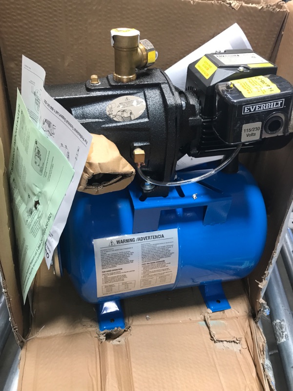 Photo 1 of 1/2 HP Shallow Well Jet Pump with 6 gal. Tank
