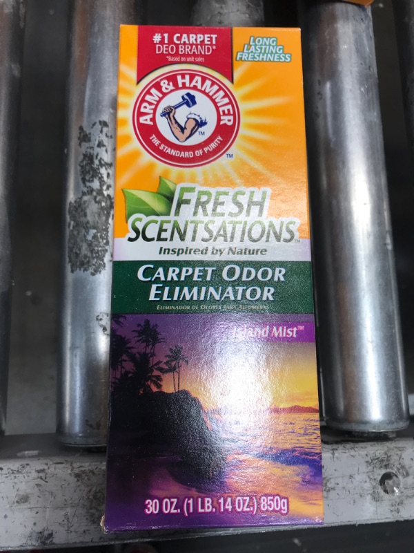 Photo 2 of Arm & Hammer Fresh Scentsations Carpet Odor Eliminator, Island Mist - 30 oz