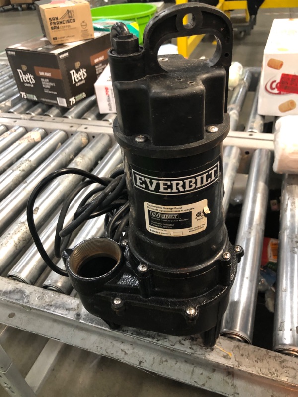 Photo 2 of Everbilt 4/10 HP Submersible Sewage Pump