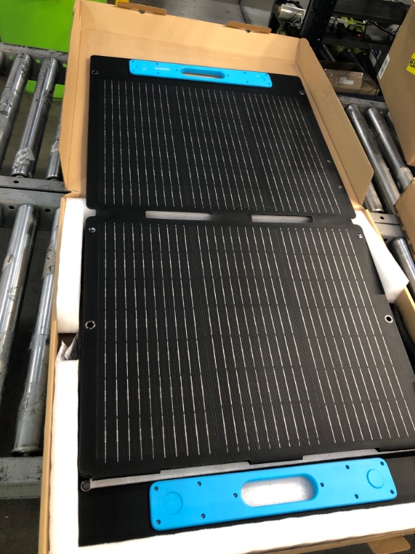 Photo 3 of Anker 531 Solar Panel, 200W Foldable Portable Solar Charger, IP67 Waterproof, 23% Higher Energy Conversion Efficiency, Smart Sunlight Alignment, for Camping, RV (Only for 767 Powerhouse) (Renewed)