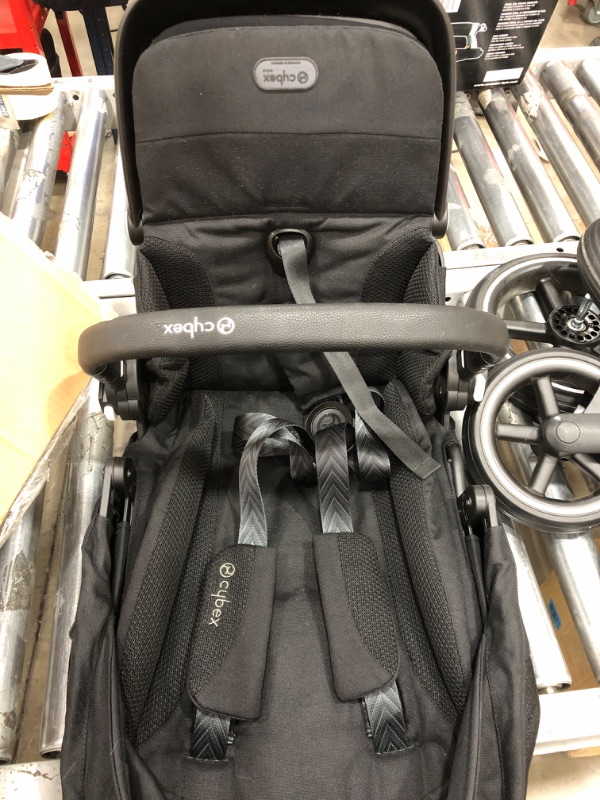 Photo 4 of Cybex Gazelle S All-in-One Toddler and Baby Stroller with Over 20 Modular Configurations, Ergonomic Near-Flat Recline, Shopper Basket, and Compact Fold,Moon Black, Black Frame Moon Black, Black Frame Gazelle S 2