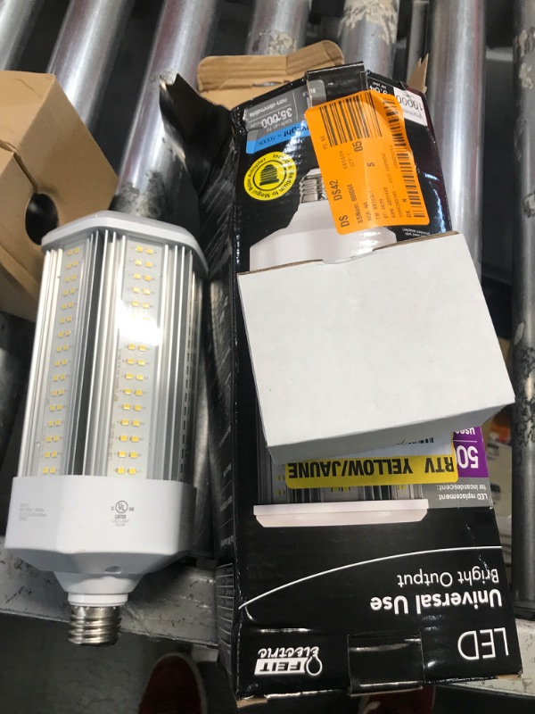 Photo 2 of 500-Watt Equivalent Corn Cob E26 with E39 Mogul Adapter High Lumen HID Utility LED Light Bulb Daylight (5000K) (1-Bulb)