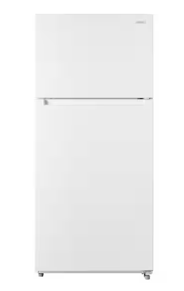 Photo 1 of VISSANI 18 cu. ft. Top Freezer Refrigerator DOE in White
